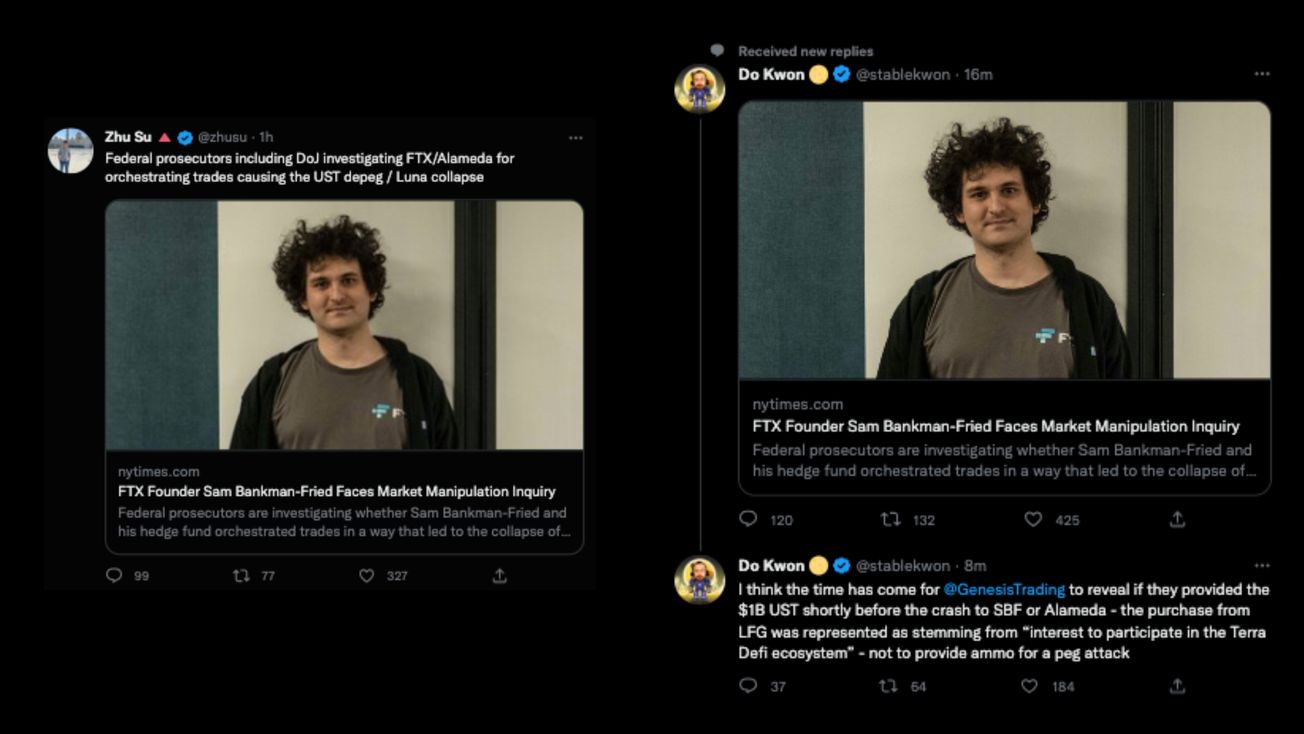 Su Zhu, Do Kwon Take Higher Ground Against SBF for Market Manipulation