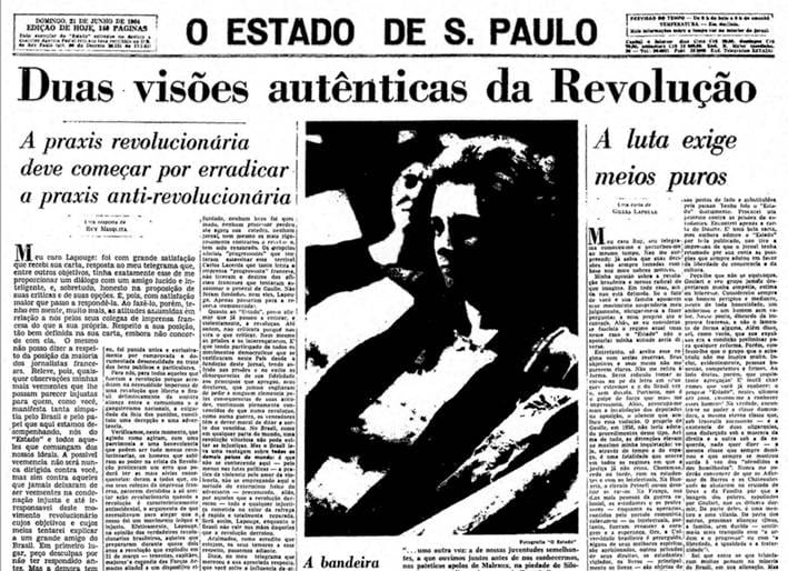 Cartas Ruy Mesquita e Lapouge. Foto: Acervo Estadão - 21/06/1964