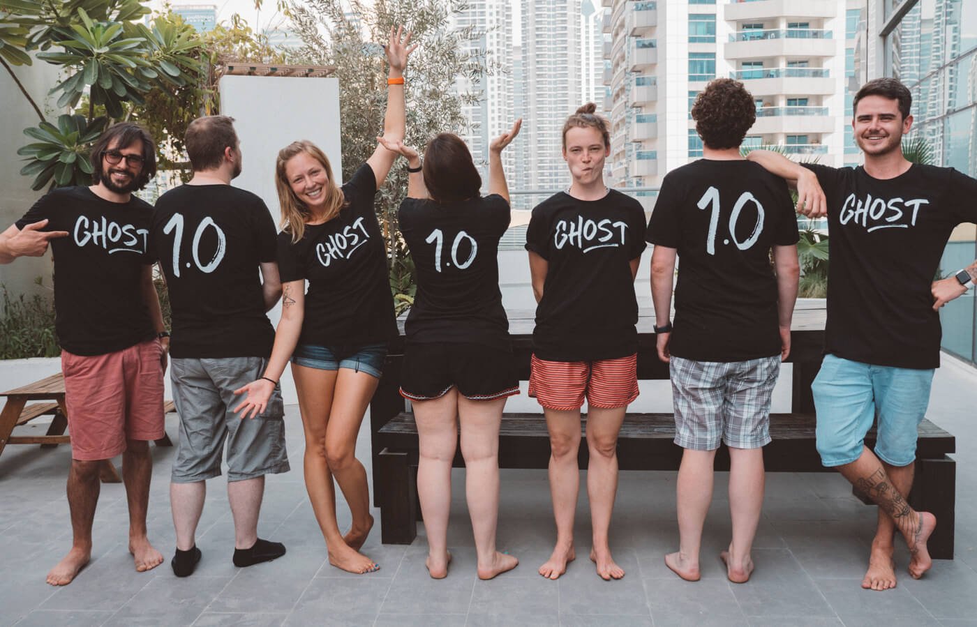 The Ghost team posing