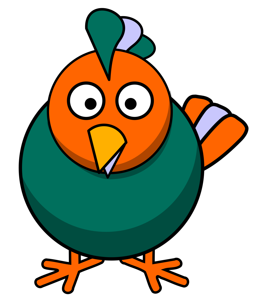 The Doomberg chicken but in Substack brand colours