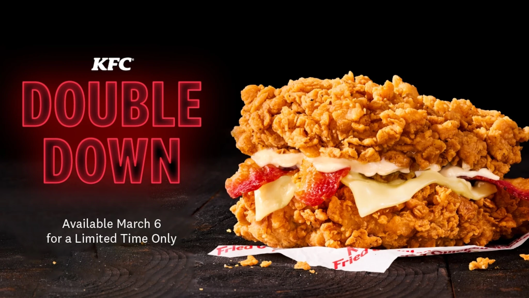 A depiction of the KFC Double Down