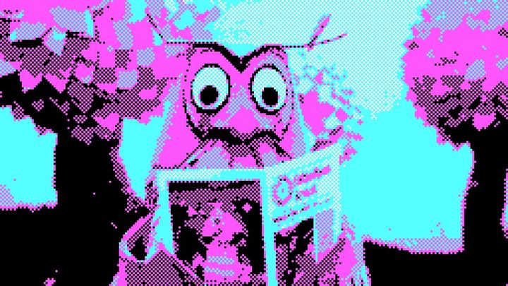 De uil uit Fabeltjeskrant, gepixeld.