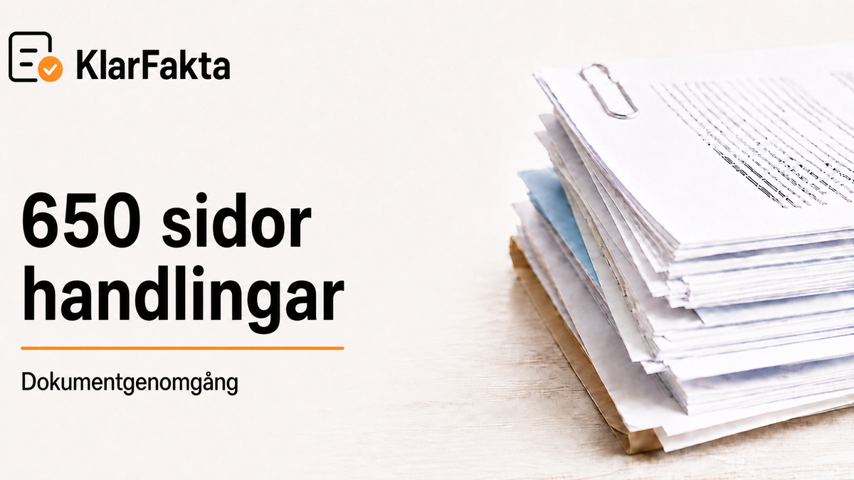 Hur KlarFakta arbetade med 650 sidor handlingar om vattenkrisen på Gotland
