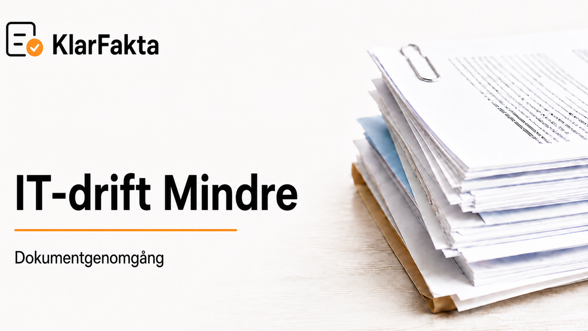 Fler handlingar om IT-drift Mindre – men fortfarande inga avrop