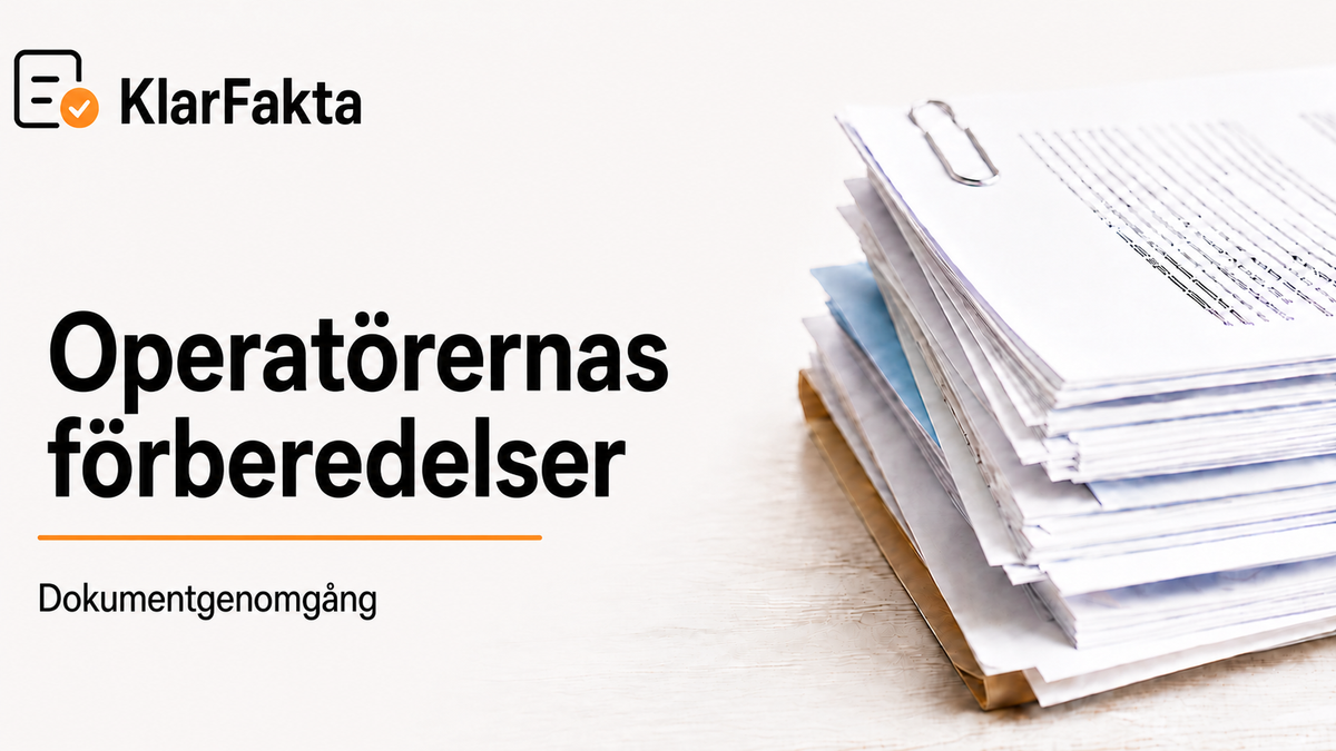 Mejlen visar hur Gotlandsstödet förbereddes med operatörerna