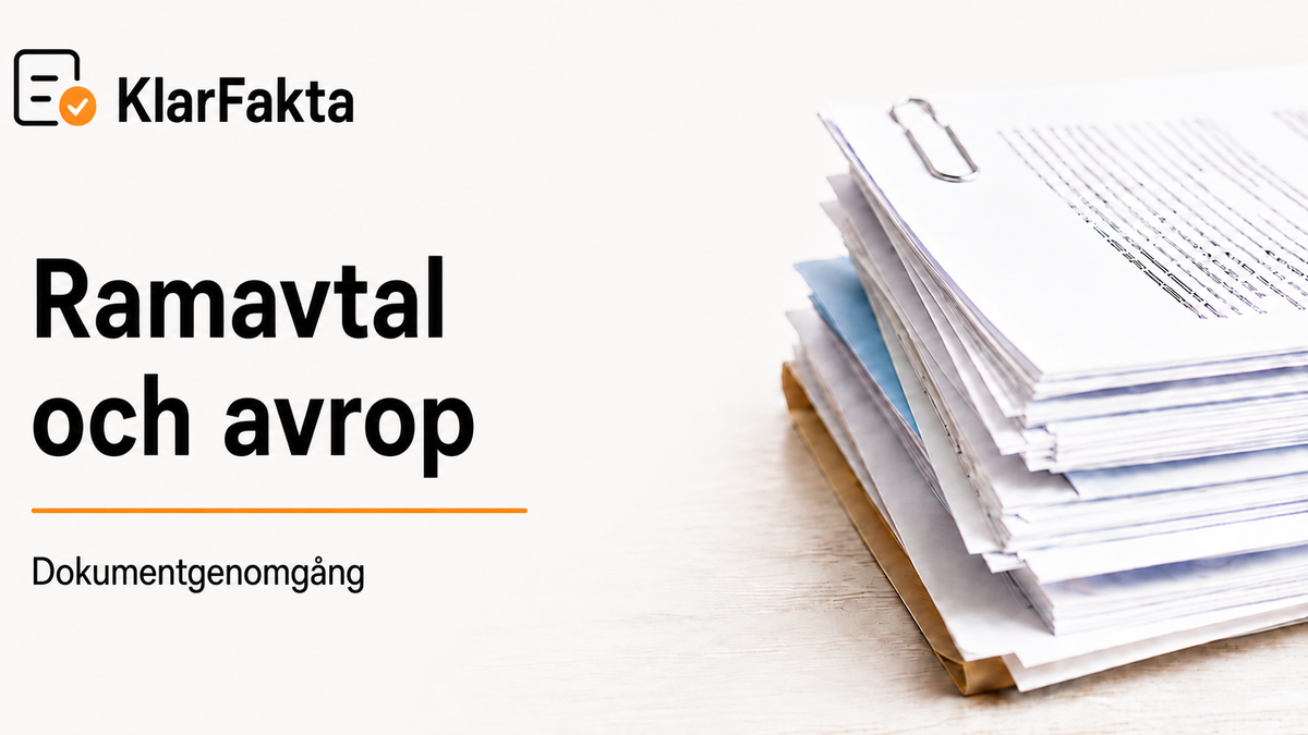 Ramavtal är inte samma sak som köp – exemplet IT-drift Mindre
