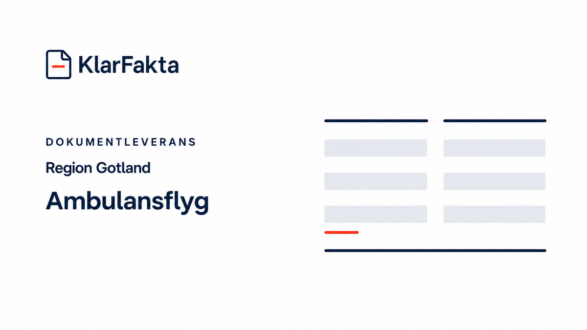 Region Gotland – Ambulansflyg