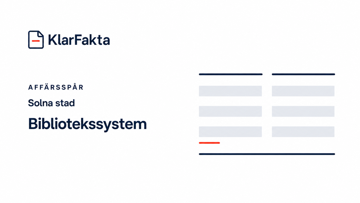 Solna stad – bibliotekssystem