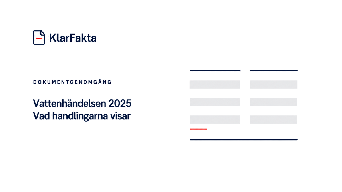 Vattenhändelsen på Gotland 2025 – vad handlingarna visar