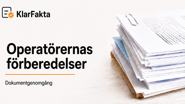 Mejlen visar hur Gotlandsstödet förbereddes med operatörerna