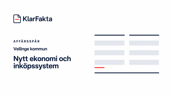Vellinge kommun – nytt ekonomi och inköpssystem