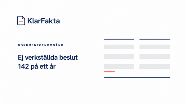 142 ej verkställda beslut på ett år