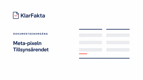 När Meta-pixeln blev ett tillsynsärende
