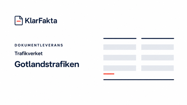 Trafikverket – färjetrafik till och från Gotland