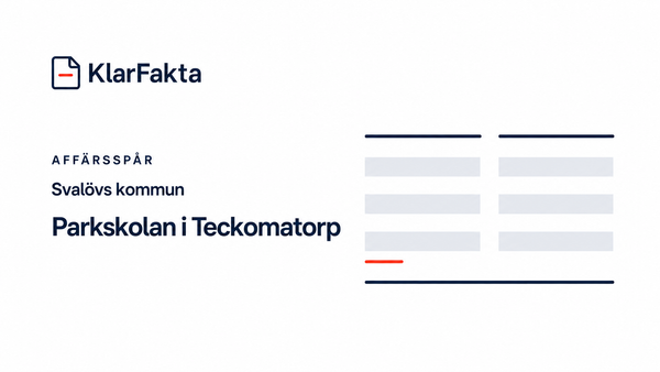 Svalövs kommun – Parkskolan i Teckomatorp