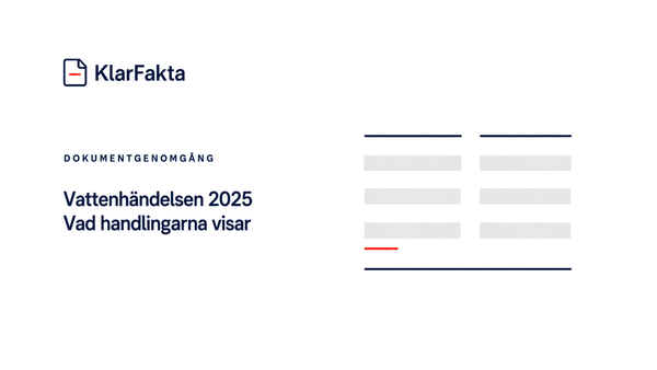Vattenhändelsen på Gotland 2025 – vad handlingarna visar