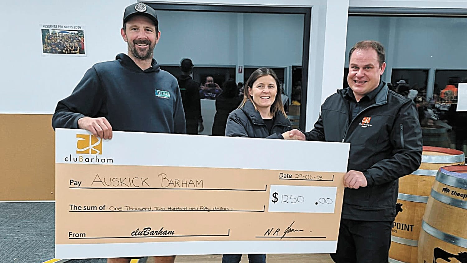 Donation to Auskickers