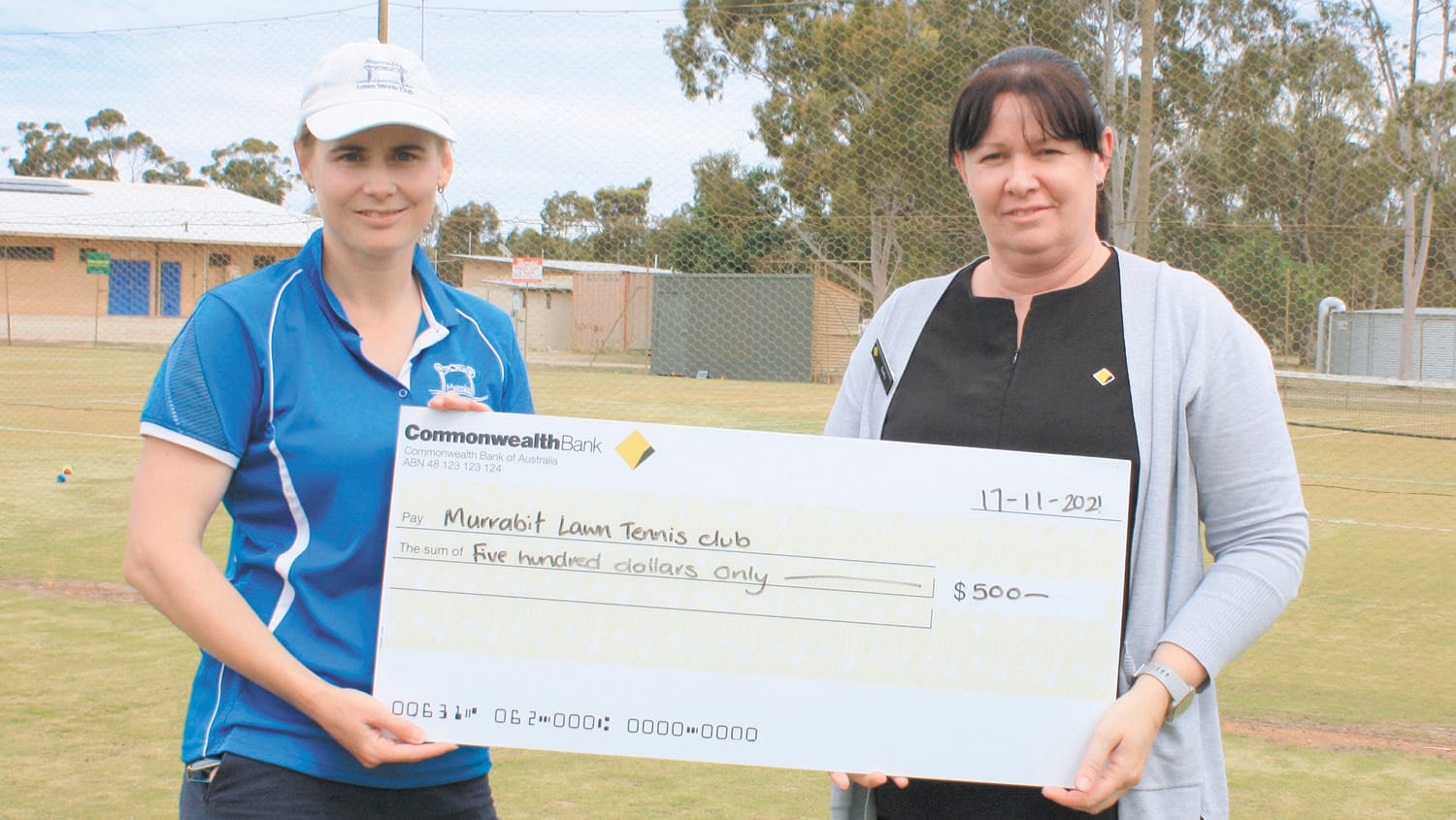 Community Donation Program Serves Funds For Murrabit Tennis Club
