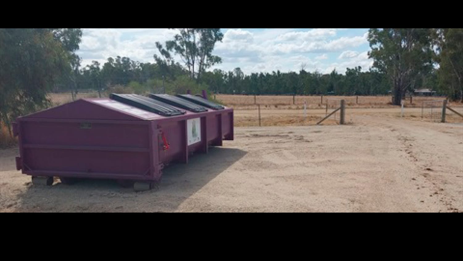 Koondrook glass recycling collection point installed