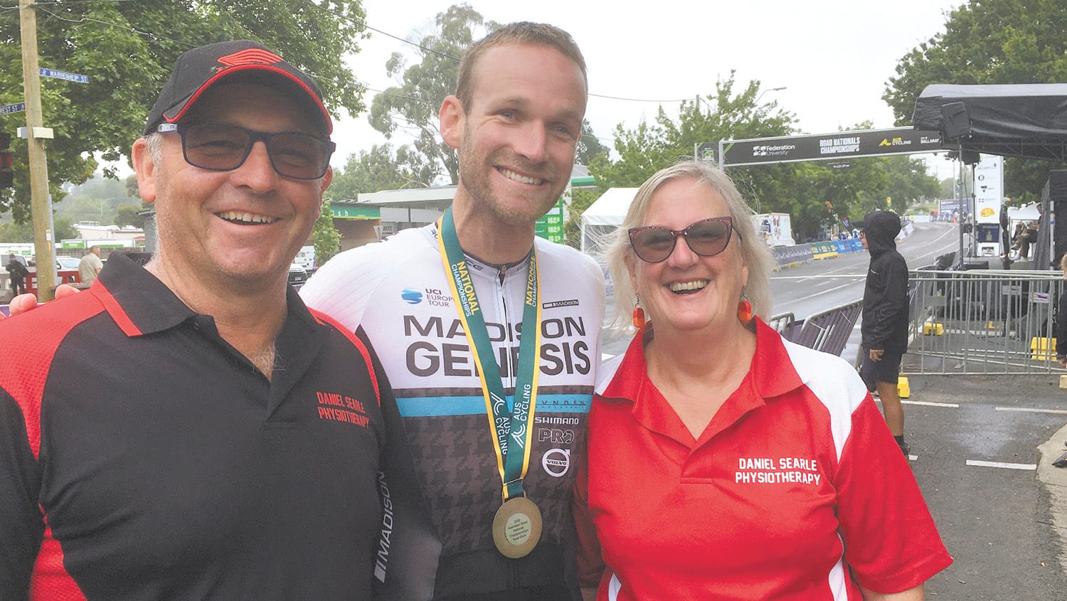 Gold in the time trial for Searle