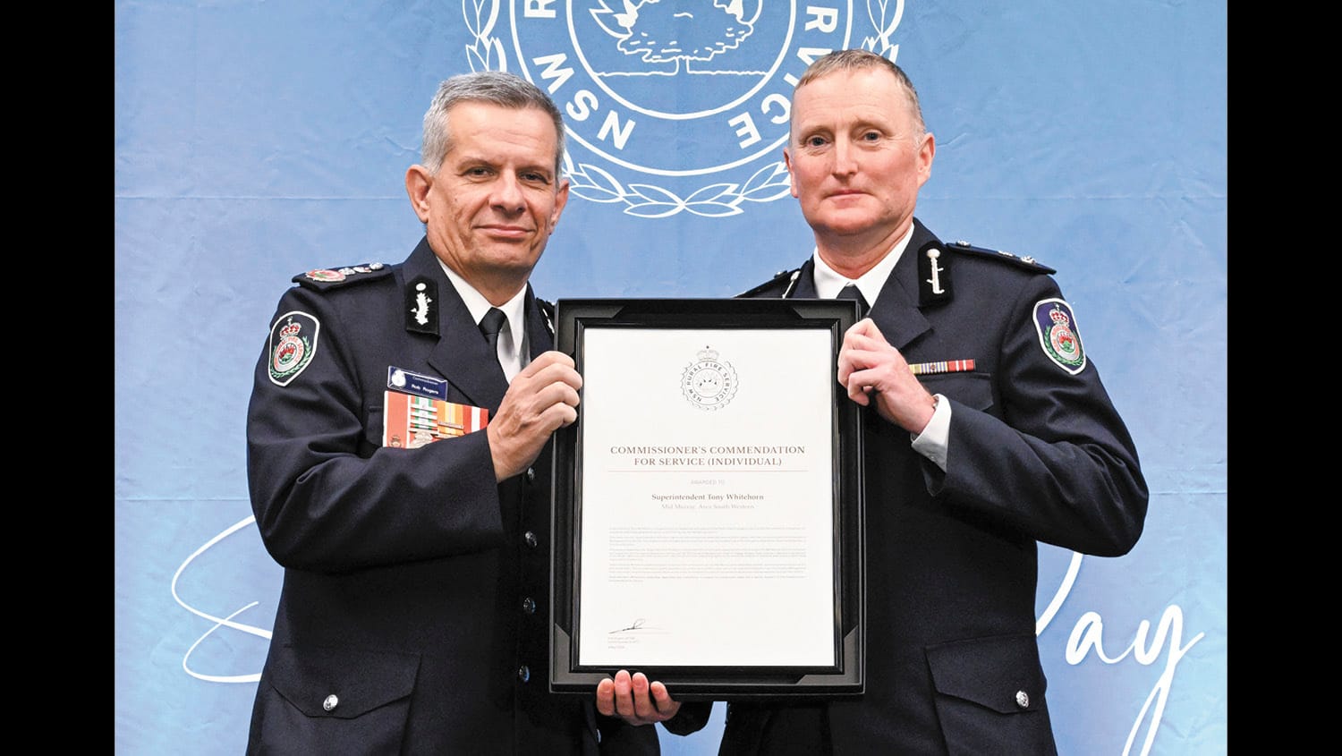 Local RFS Members Recognised on St Florian’s Day