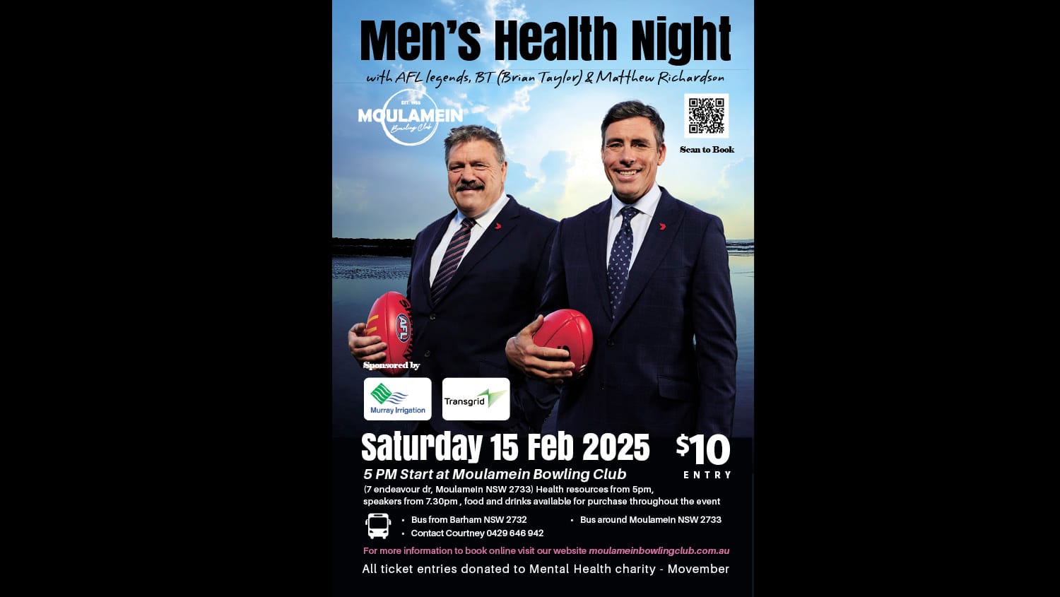 AFL stars, health info feature at Moulamein