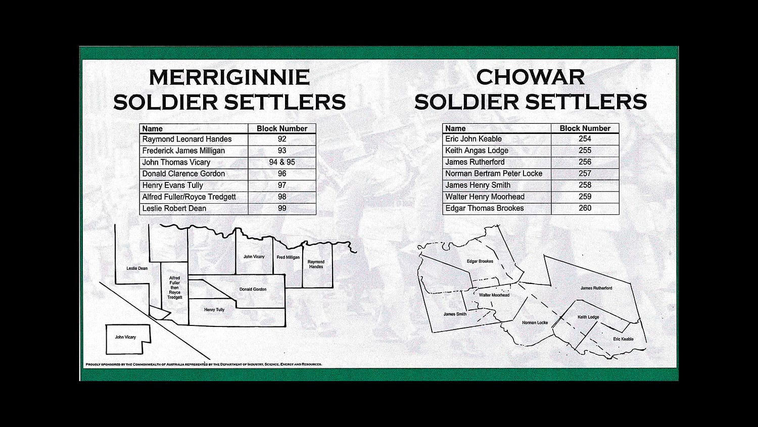 Wakool ‘Walk of Remembrance’ Project