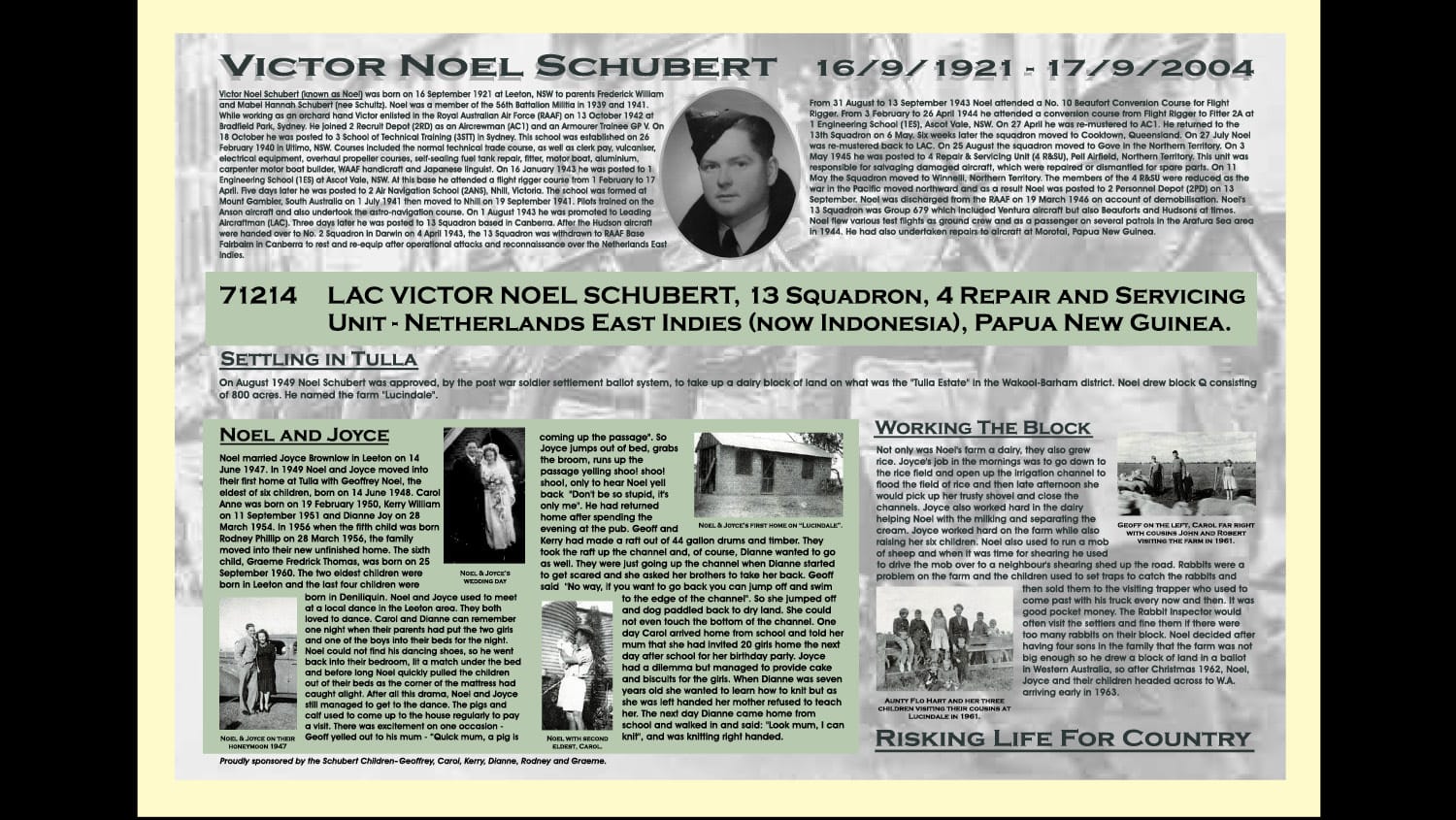 Wakool Soldier Settlers Memorial Walk Update