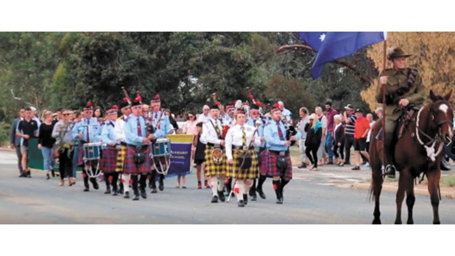 A large crowd attended the ANZAC Day ceremonies at Wakool