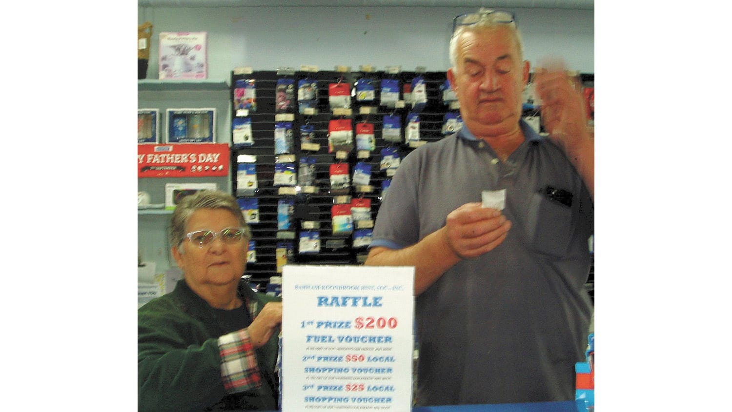 HISTORICAL SOCIETY RAFFLE RESULTS