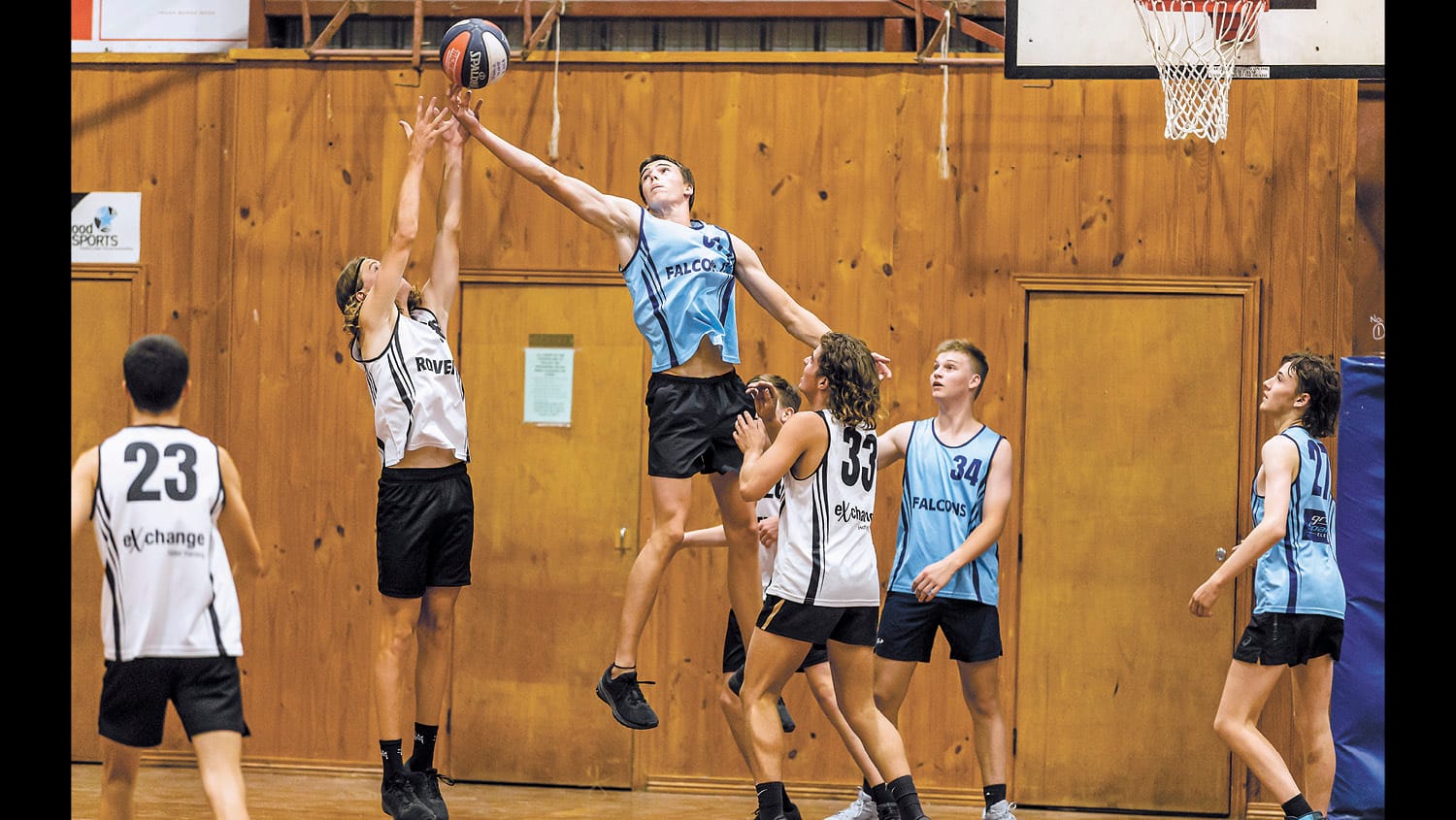 Falcons defend against top side