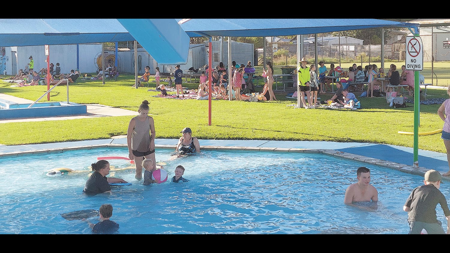 Families flock to movie night at Koondrook Pool