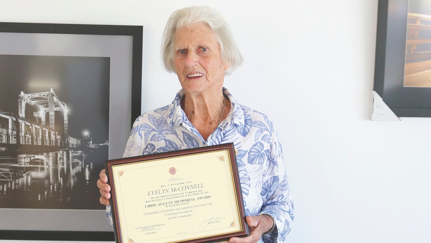 From The Lions Den: Evelyn Recognised for 15 years service