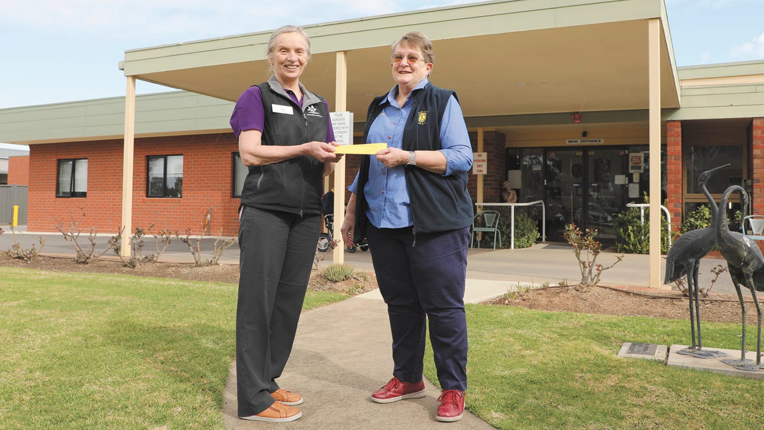 Lions Donation Gratefully Received
