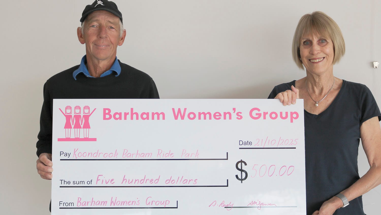 Welcome Donation for Ride park