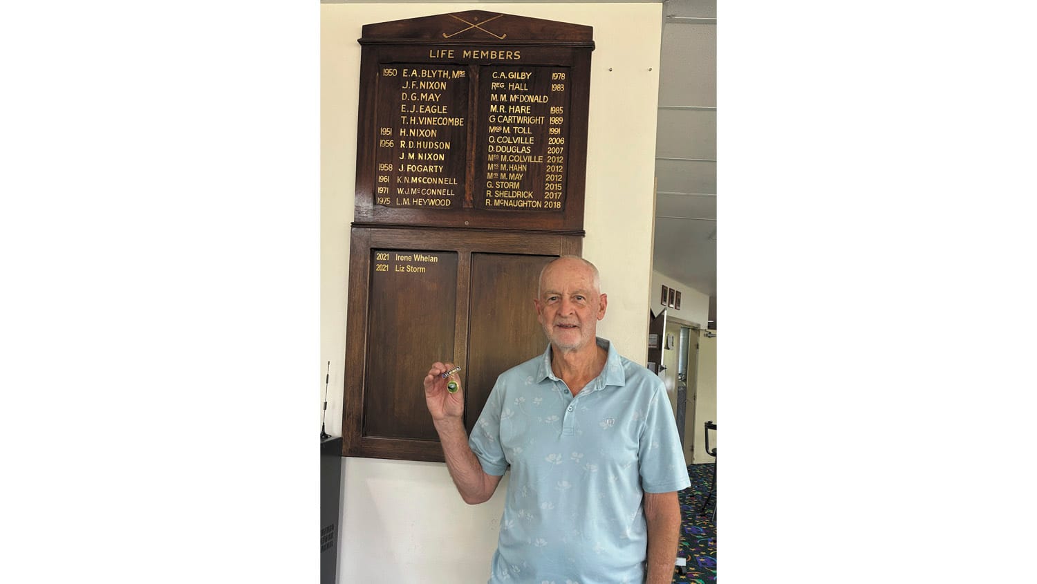 cluBarham Golf Club inducts new Life Member