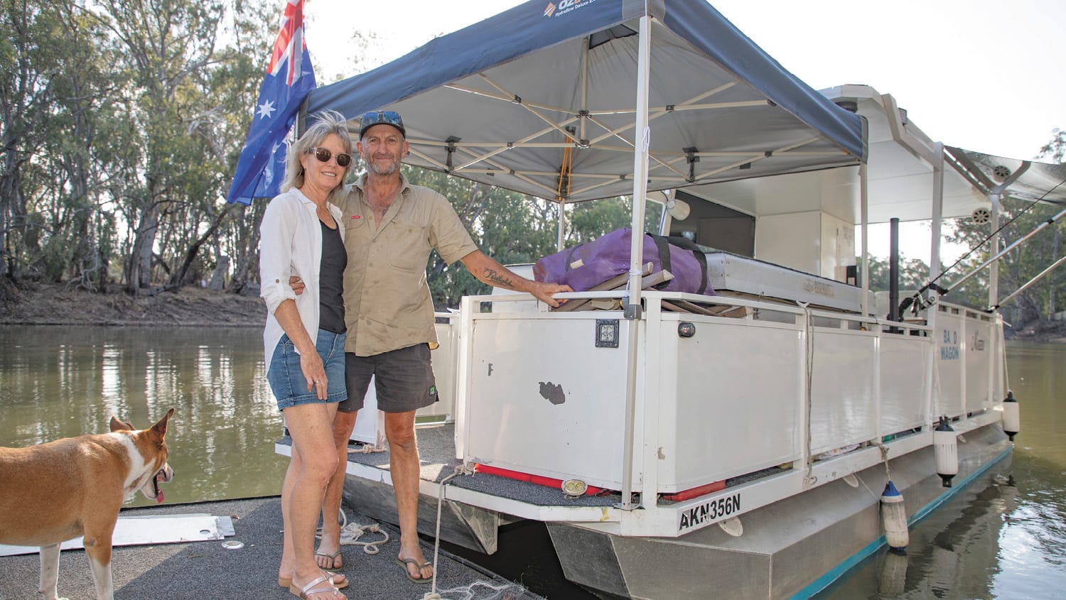 Couple set off on barbecue boat run to the Murray Mouth