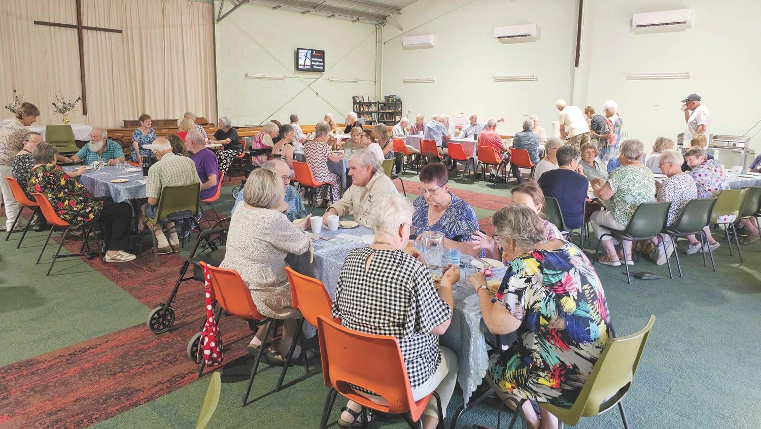 Pancakes Pack the Hall