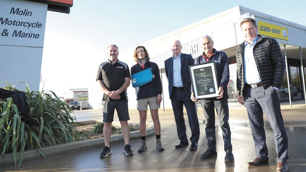 VACC recognises Molin Motorcycle and Marine for 75 years post image