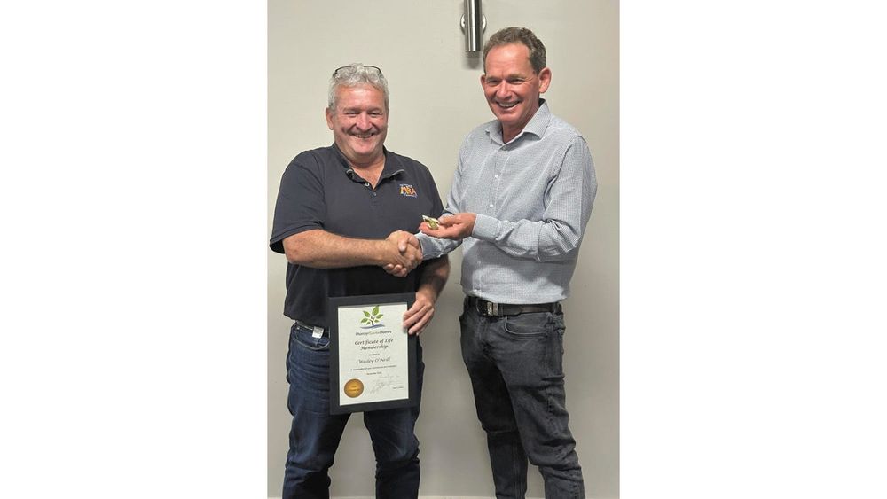 MHH board member Wesley O'Neill became a life Member post image