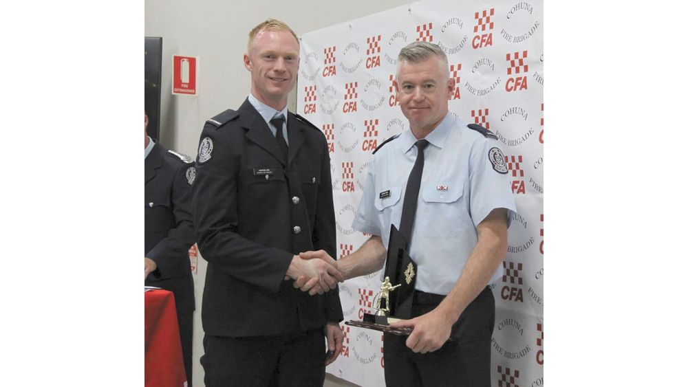 Cohuna captain almost lost for words after firefighter honour post image