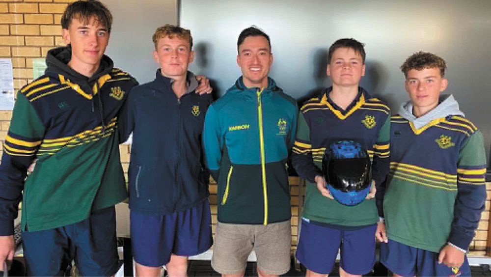 Students inspired by Olympian’s visit post image