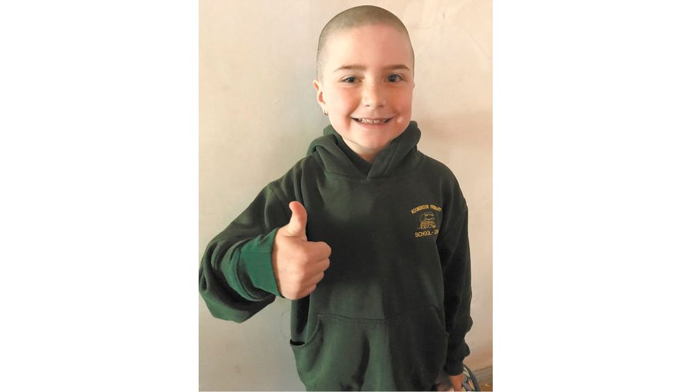 Year 2 student shows her support for cancer post image