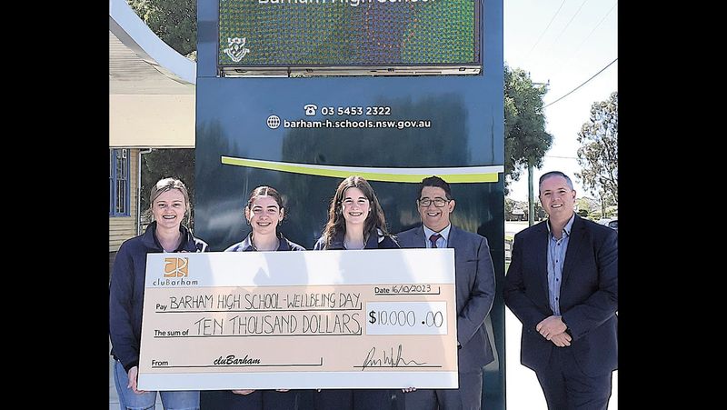 cluBarham Grants $10,000 to Barham High School for Wellbeing Day post image