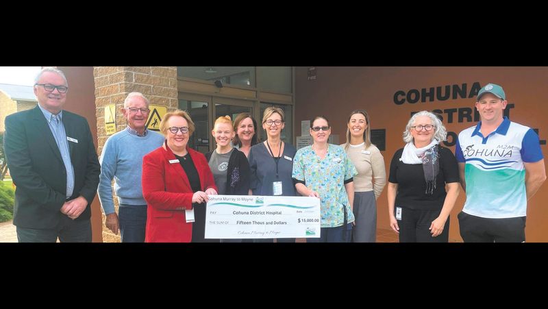 Relay passes cheque to hospital post image