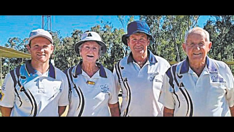 Three generations take to the green post image