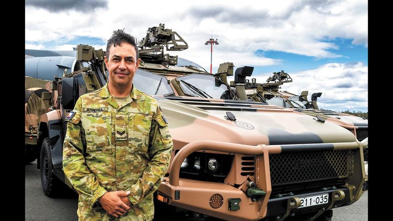 Corporal Randall has a Hawkei post image