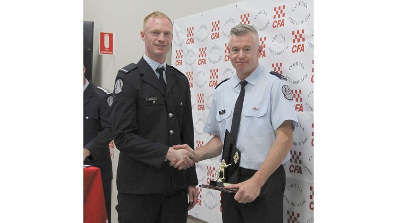 Cohuna captain almost lost for words after firefighter honour post image