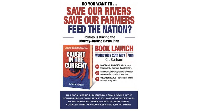 BARHAM LAUNCH FOR NEW BOOK - CAUGHT IN THE CURRENT post image