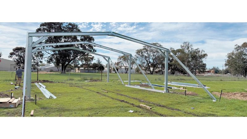 Cattle Pavillion Takes Shape at BHS post image